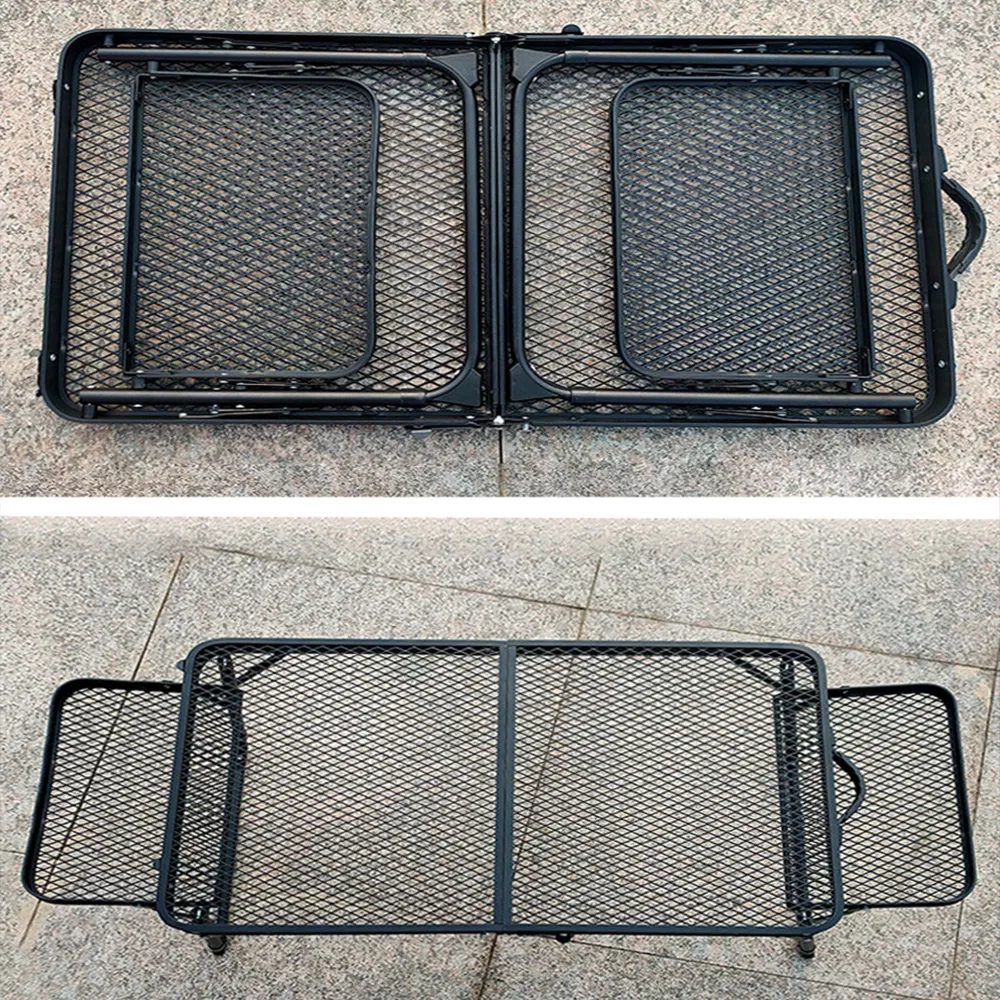 Lightweight Folding Metal Mesh Camping Table Portable Outdoor Picnic Table