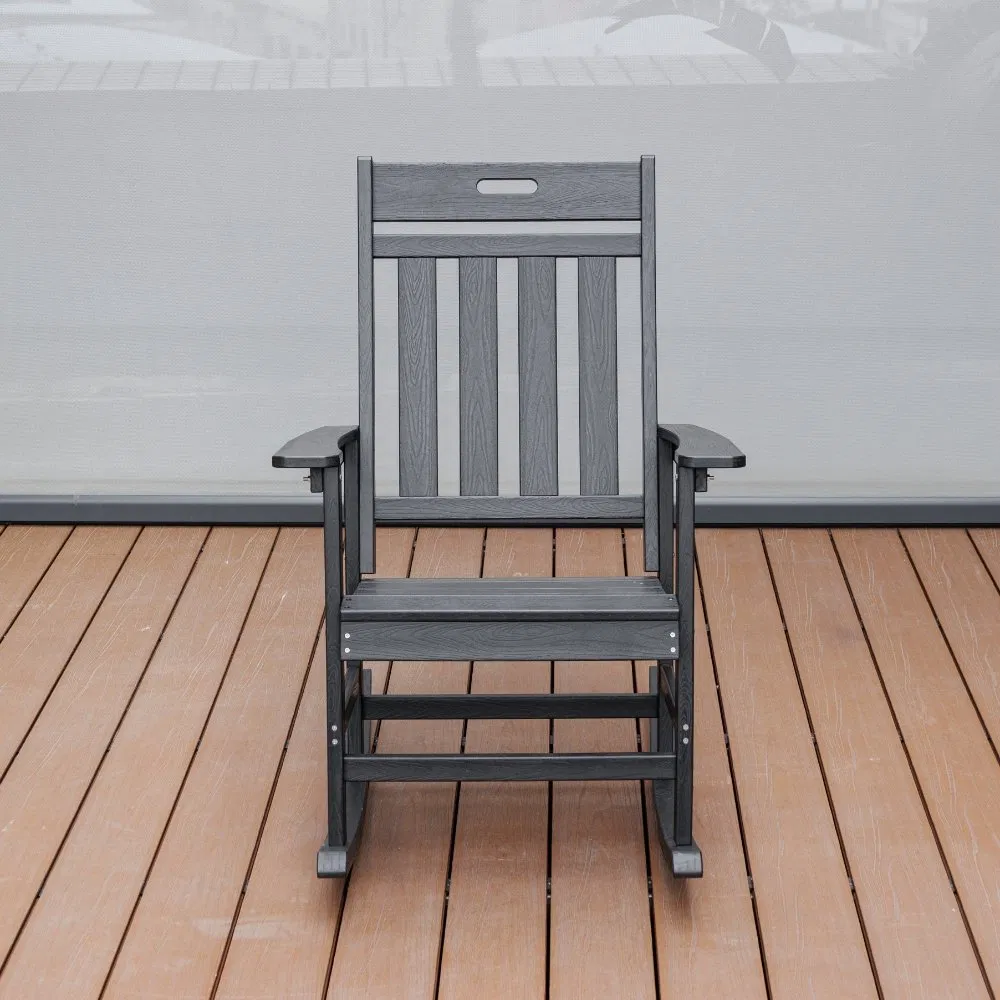 Outdoor Waterproof HDPE Adirondack Chair Modern Plastic Wood Adirondack Chair HDPE Resin Folding