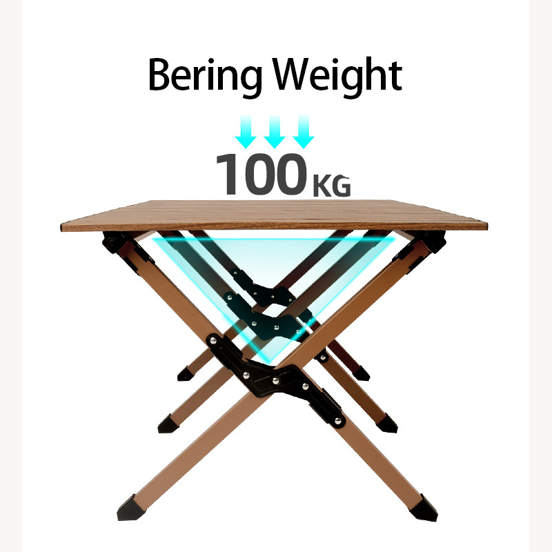 Modern Portable Carbon Steel Folding Table Outdoor Camping Table Metal Egg Roll Table