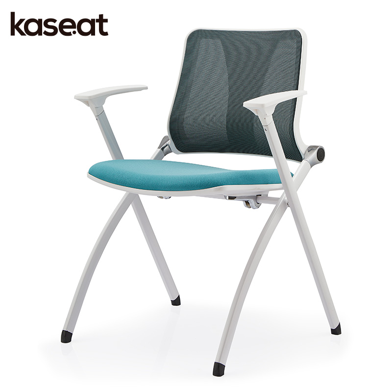 European Ergonomic Fabric Conference Room Folding Chair Mesh Stackable Foldable Training Office Chairs