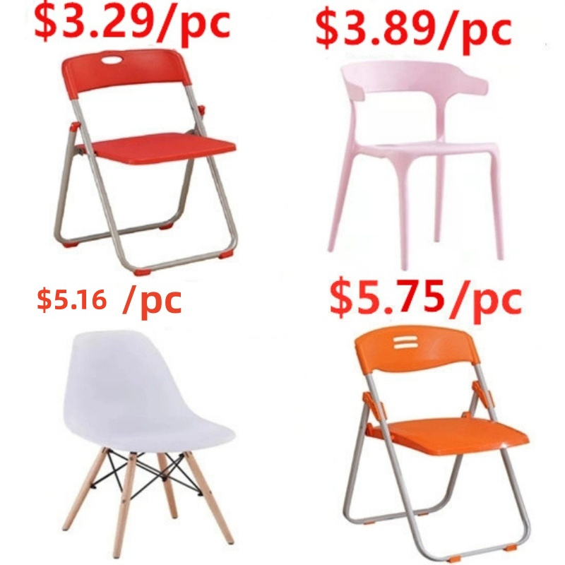 Cheap Outdoor PP Emes Resin HDPE Foldable Folding Plastic Chair