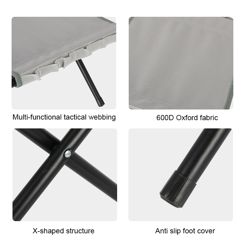 Korean Hot Sell Outdoor Morden Style Mini Metal Ultra-Light Heavy Duty Folding Camping Stool Chair