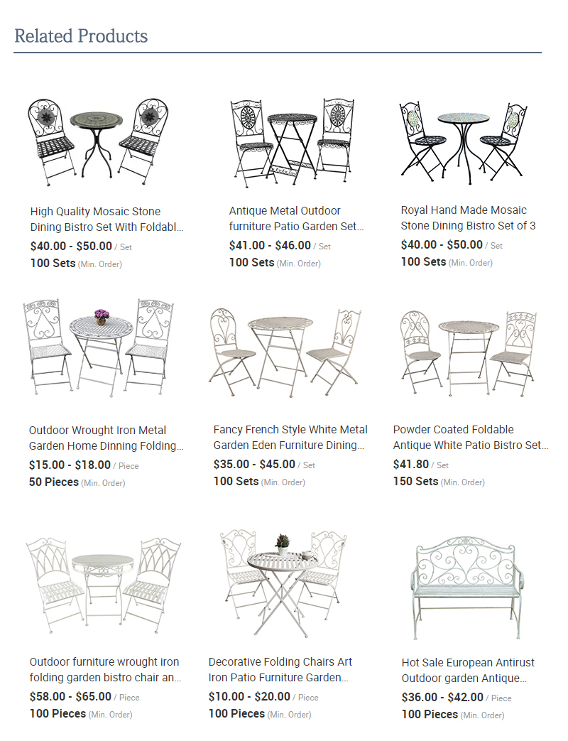 Related Garden Furniture Bistro Set Collection