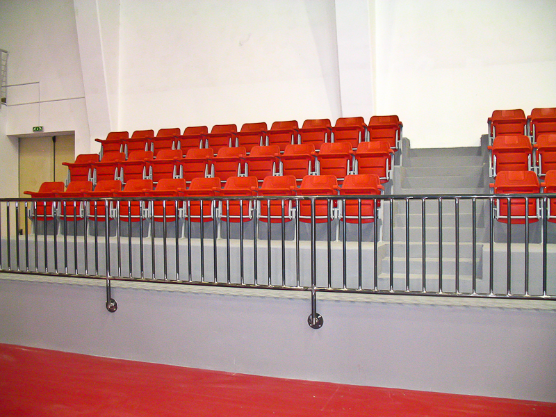 HDPE VIP Foldable Stadium Chair Steel Frame Seats Tip up Seating for Football Basketball Stadium CS-ZZB-GL
