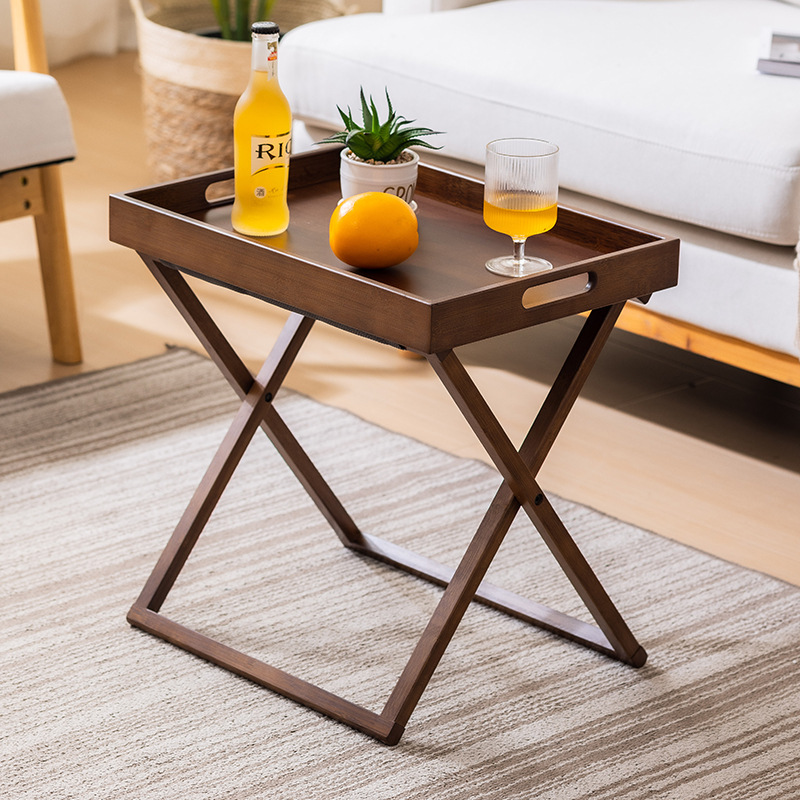 Best Seller Foldable Outdoor Camping Portable Mini Table Bamboo Solid Wood Balcony Garden Trendy Picnic Table and Chair Set