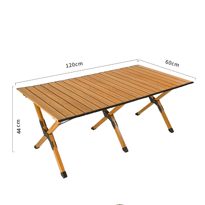 Aluminum Alloy Outdoor Folding Table and Portable Picnic Chair Set for Camping Egg Roll Furniture Durable Metal Equipment