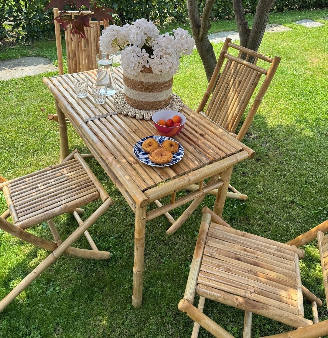 Hot Selling Bamboo Sofa Set Foldable Bamboo Chairs and Table Garden Set Bar for Hotel Resort Made in Vietnam