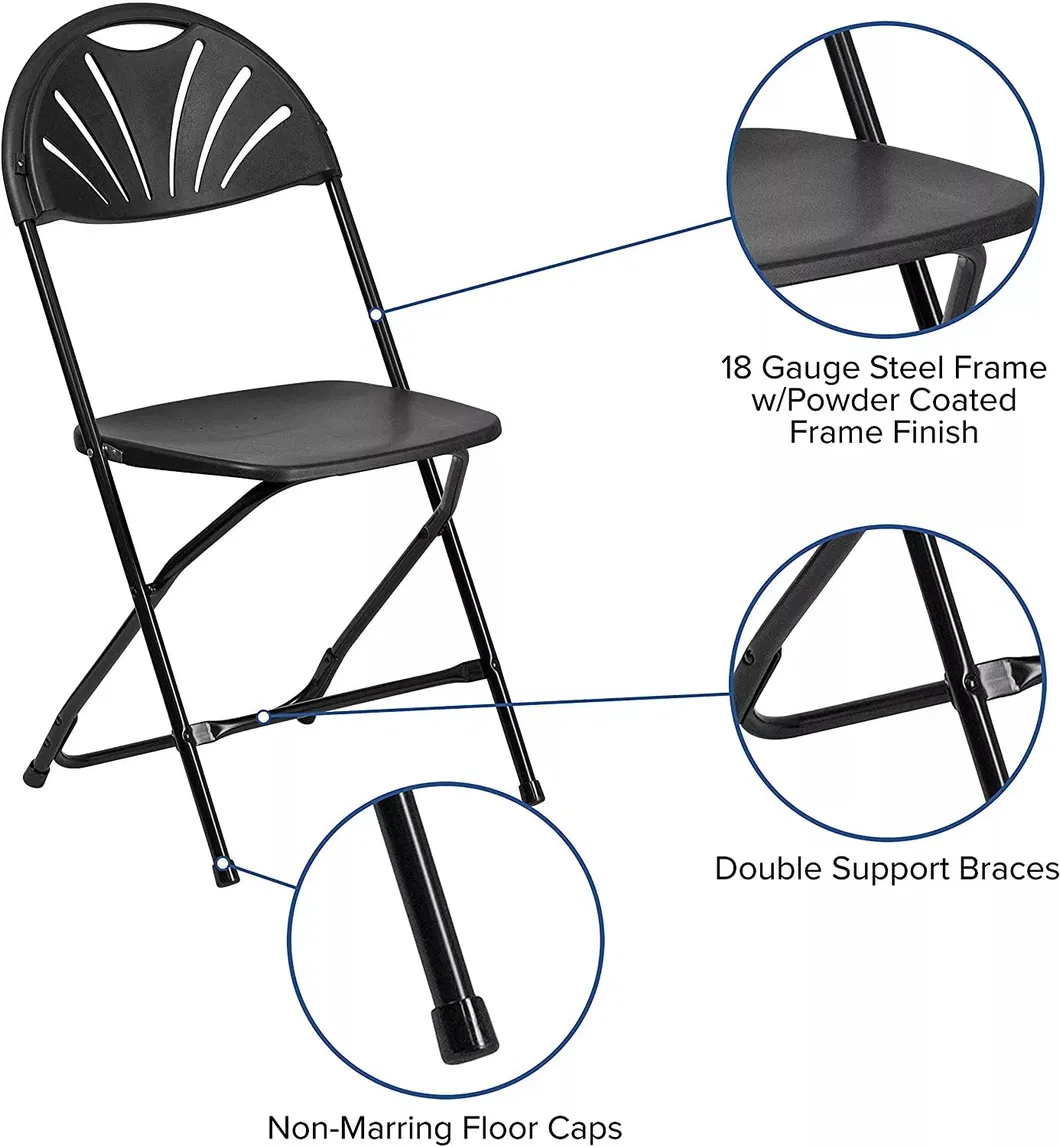 Wholesale Outdoor Folding Chair Modern Plastic Resin Folding Chair Metal Folding Chair