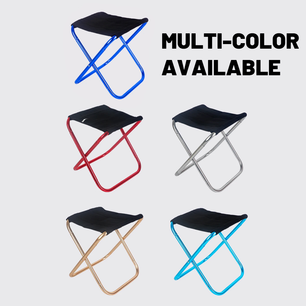 Aluminum Mini Stool Seat Portable Folding Chair Carry Bag for Outdoor Activities-for Fishing Hiking Camping