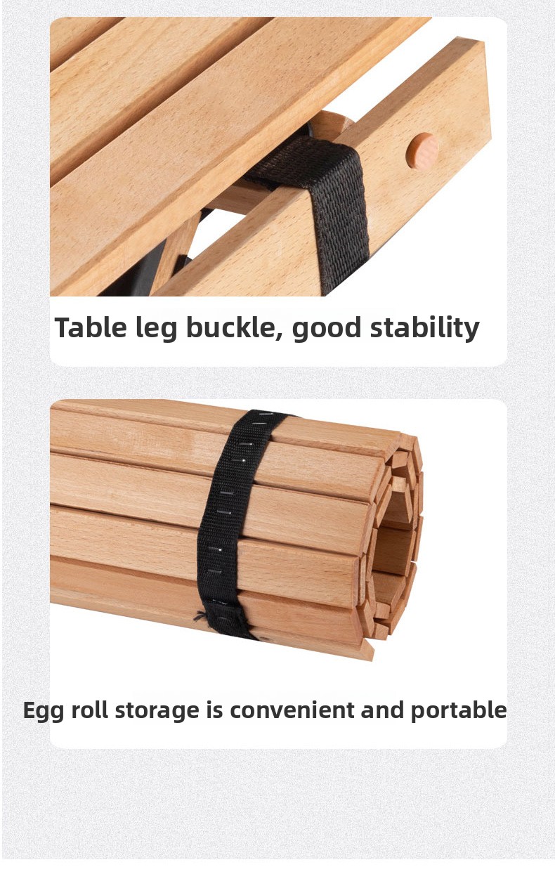 Aluminum Alloy Outdoor Folding Table and Portable Picnic Chair Set for Camping Egg Roll Furniture Durable Metal Equipment