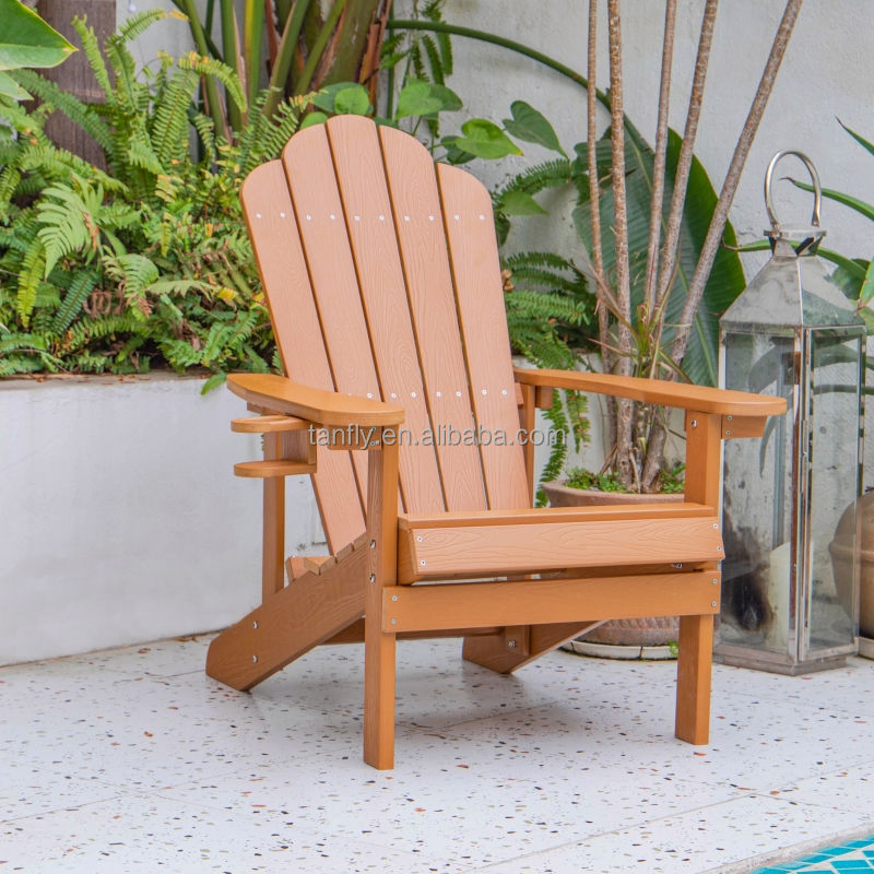 High Quality Waterproof Outdoor Garden Foldable Plastic Resin Adirondack Chair HDPE