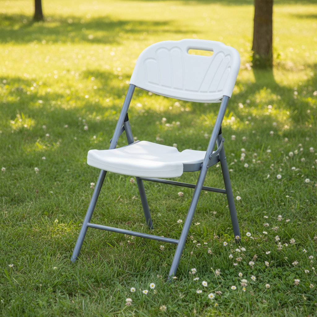 Modern Design Lightweight Folding Portable Plastic Chair Outdoor Use Plastic Chairs with Steel Frame
