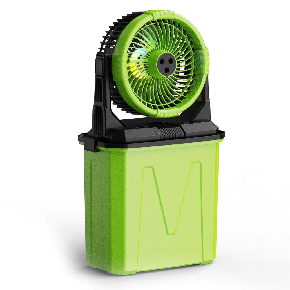 Long Battery Storage Portable Camping Mist Cooling Fan