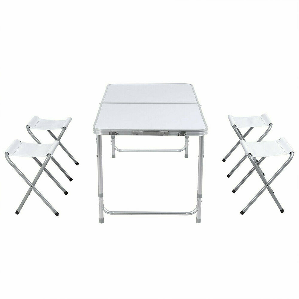 Easy to Store Space Saving 1.2 m Outdoor Portable Aluminum Foldable Camping Picnic Suitcase Table