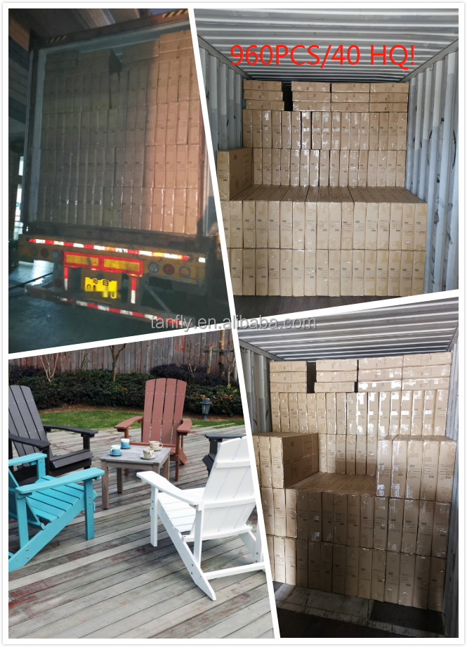 Waterproof Outdoor Garden Foldable Plastic Resin Adirondack Chair Packaging
