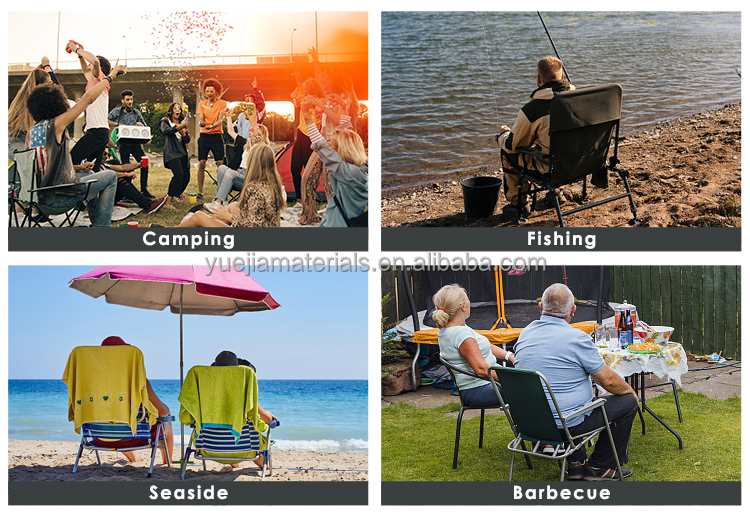 Outdoor Camping Lounge Chair Portable Camping Chair with Footrest Folding Storage Bag Headrest Mesh Recliner