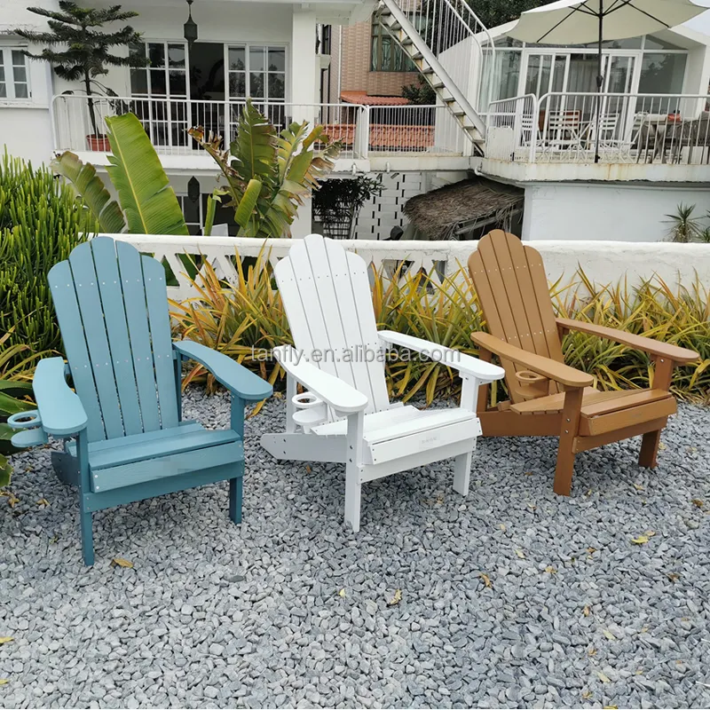 Durable Outdoor Garden Adirondack Chair Foldable Patio Resin Plastic Chair Furniture