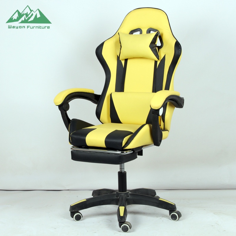 Wayon Tropical Design Ergonomic Swivel Office Chair Iron Base Reclining Gaming Chair Foldable Lift Function Home 1 Year