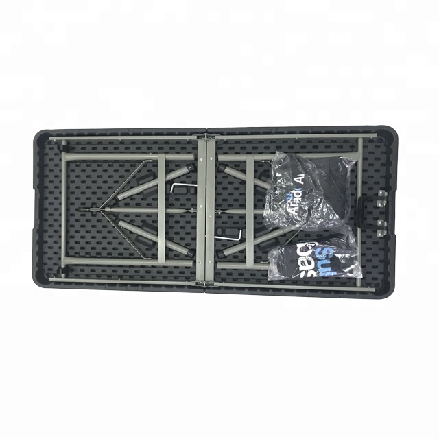 Promotion Item 5ft/6ft HDPE Outdoor Party Tables Suitcase Picnic Table Plastic Folding Table