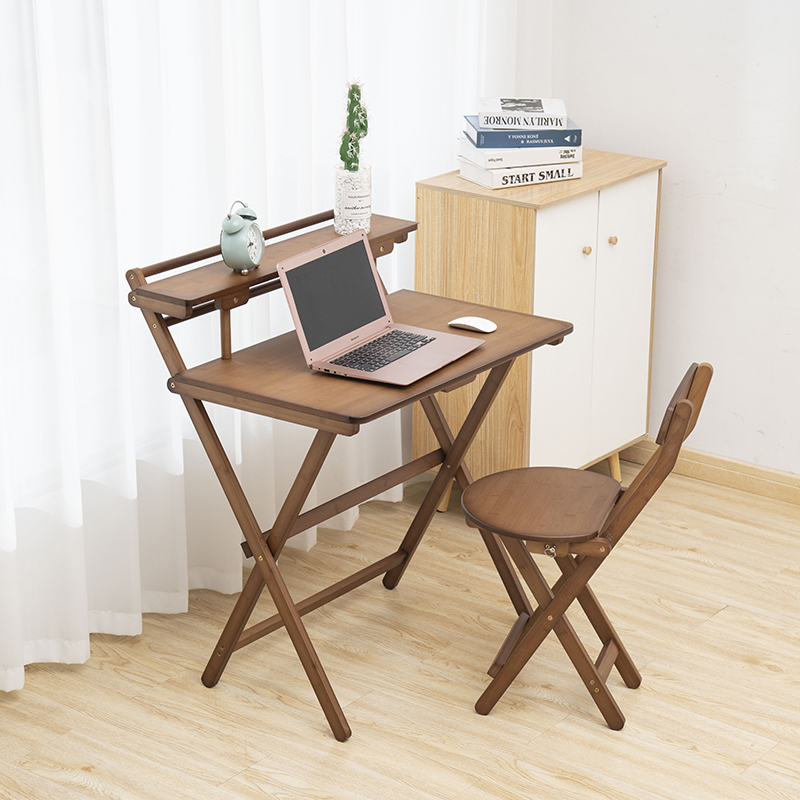 Factory Customized Multifunctional Bamboo Kids Table and Chair Adult Folding Study Desk for Student