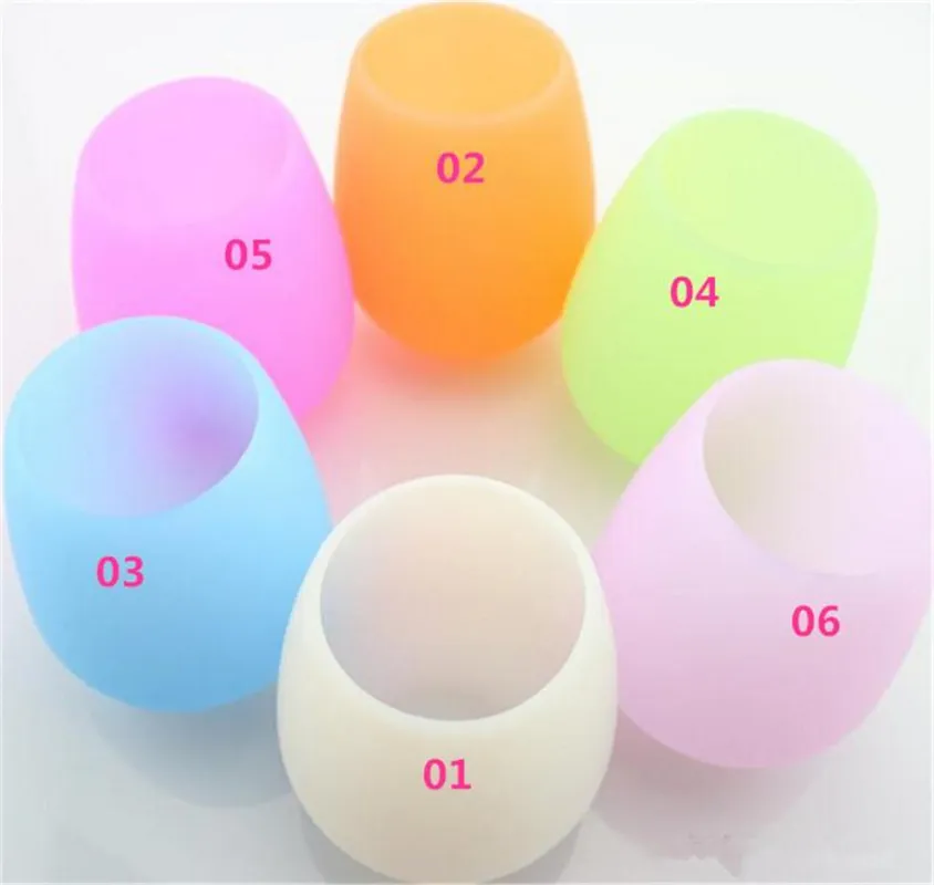 Silicone Red Wine Portable Red Wine Cup Eco-Friendly Anti-Fall Anti-Skid Water Cup Folding Colorful Beer Container
