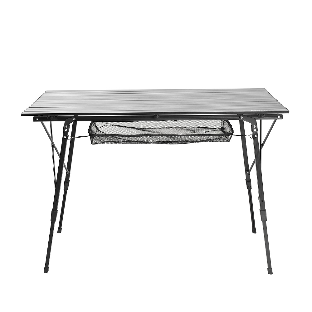 Modern Design Aluminum Outdoor Egg Roll Table 120x70 Foldable Dining Stable Construction for Camping Courtyard Outdoor Furniture