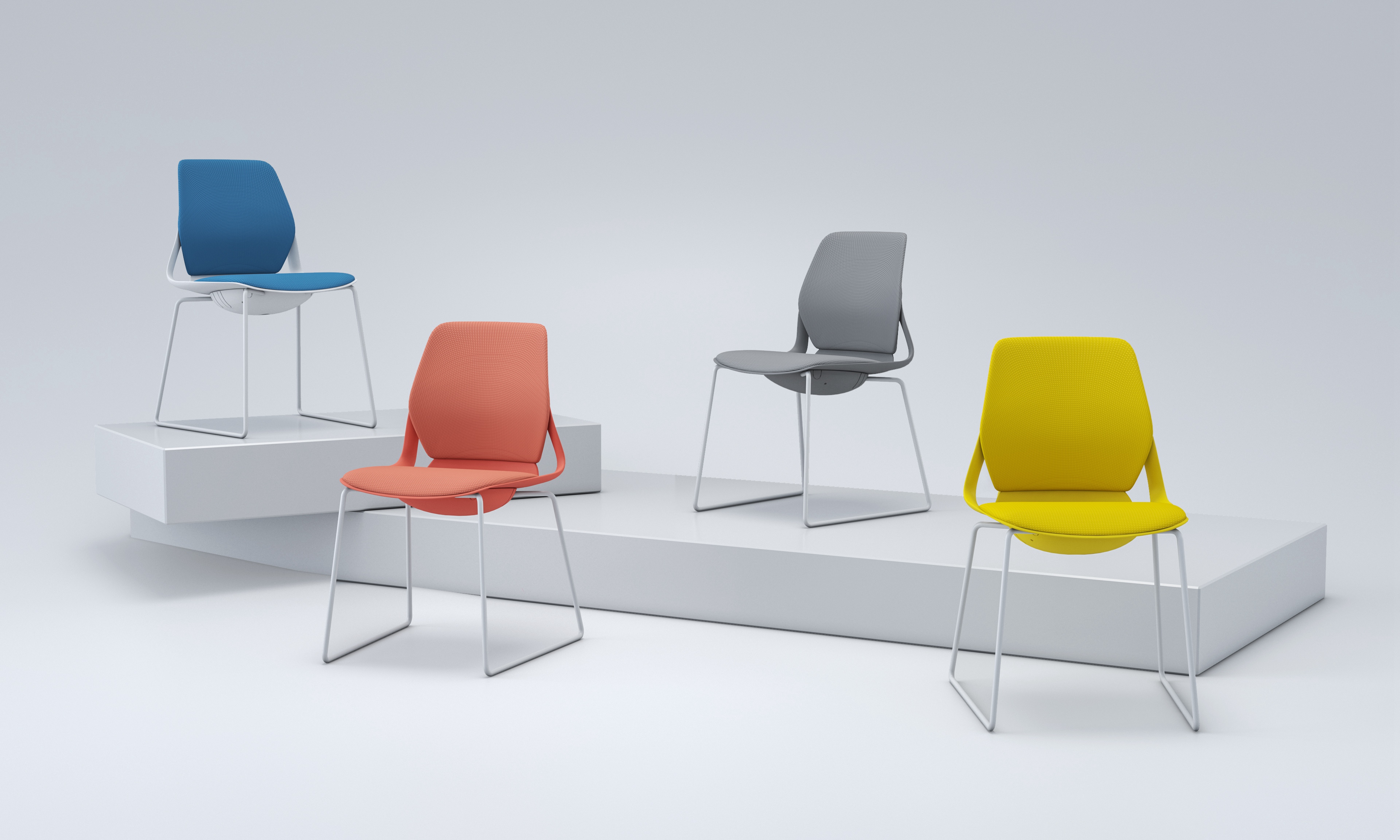 Made in China Office Folding School Office Conference Chair Stackable for Workshop Pp Material Training Chair