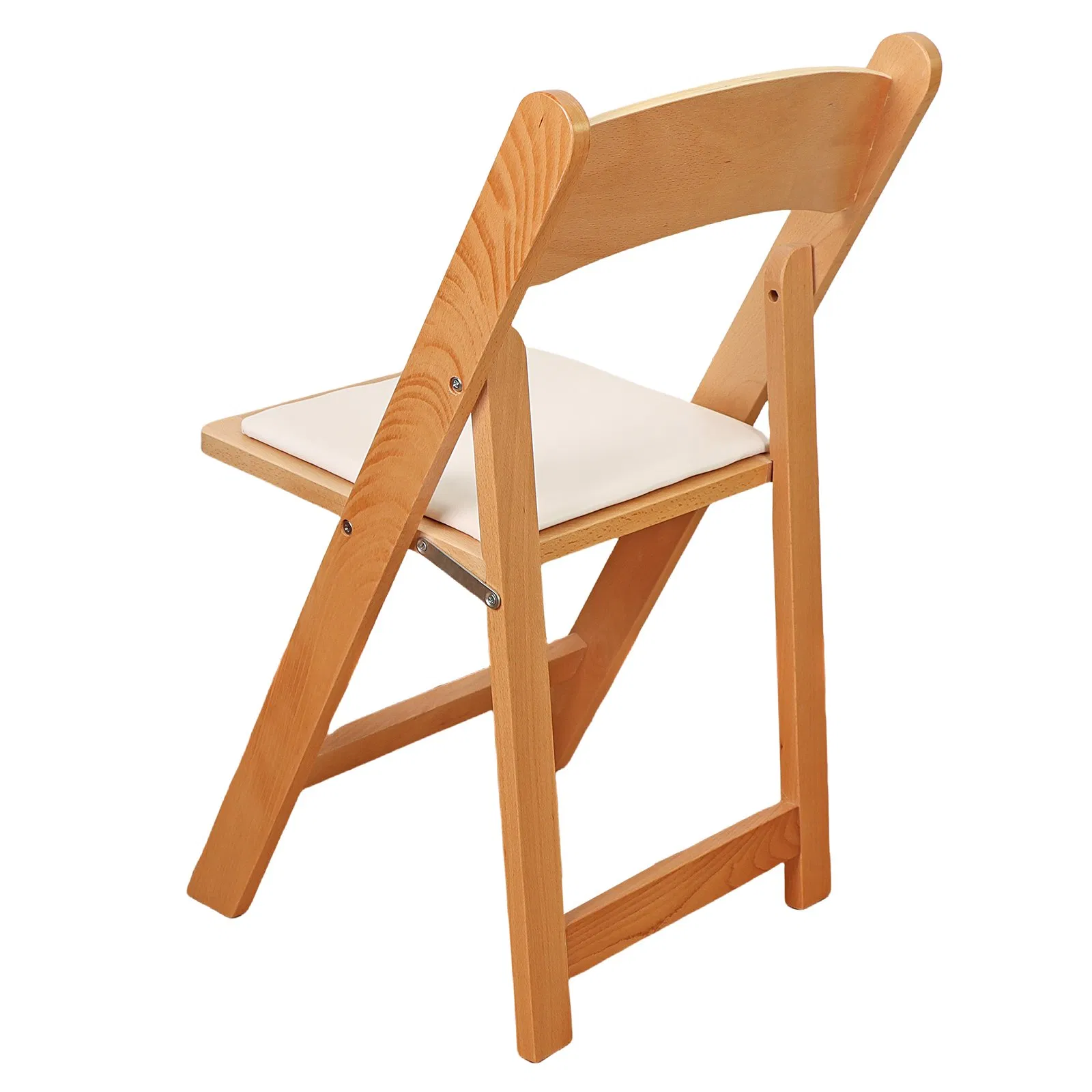 Modern Wholesale Folding Wood Chair with Soft Padded Seat
