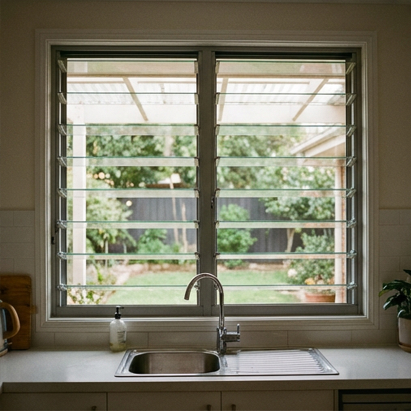 OUNA Low Maintenance Aluminum Shutter System Durable Alloy and Coating Long Service Life with Minimal Cleaning Required
