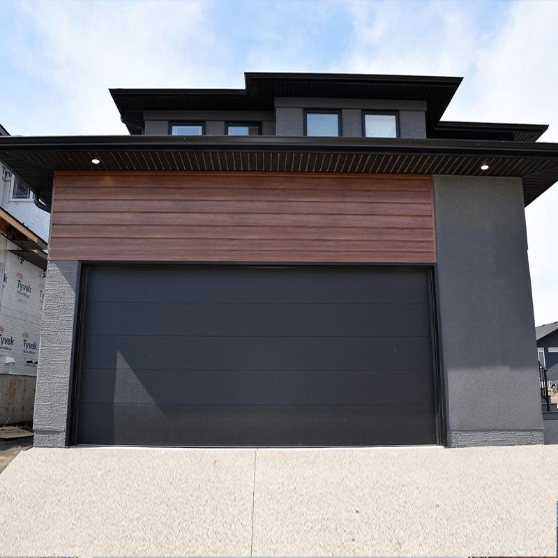 OUNA Custom Modern Design Waterproof Smart Electric Garage Door Aluminum Glass Exterior for Villas Factory Direct