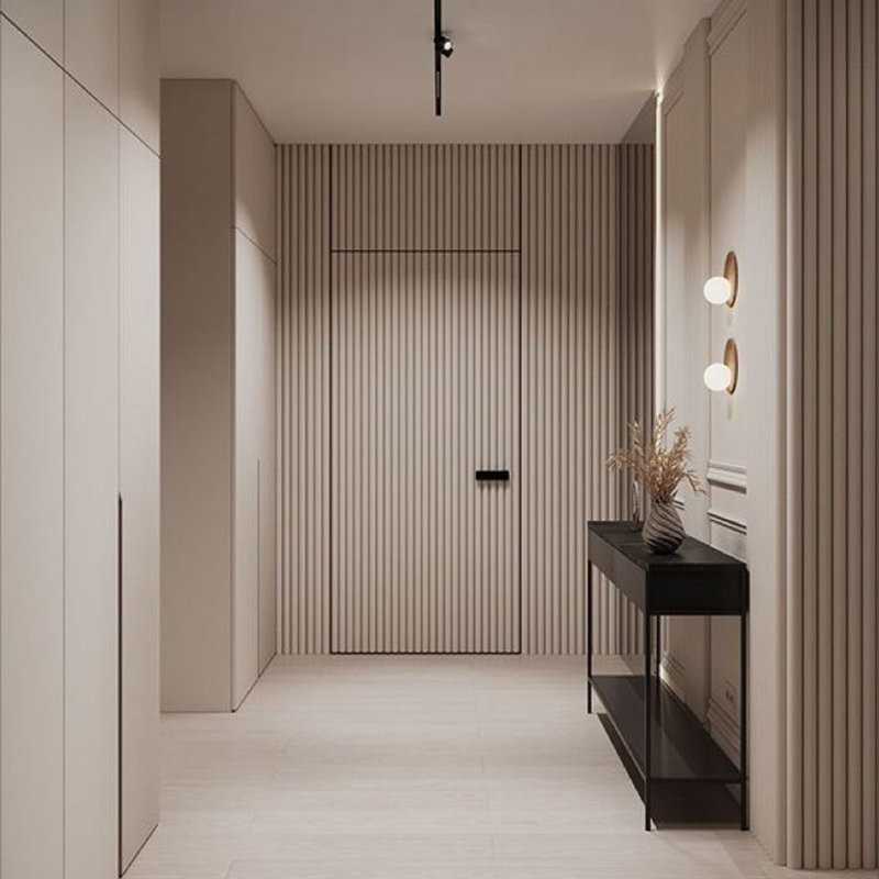 OUNA Precision Made Aluminum Wood Interior Door Ensures Perfect Fit for Your Space Custom Sizes