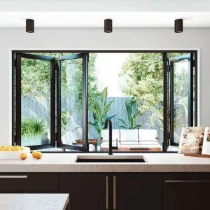 OUNA Total Performance Aluminum Folding Window Integrating Hurricane Proof Soundproof and Thermal Break in One Certified System