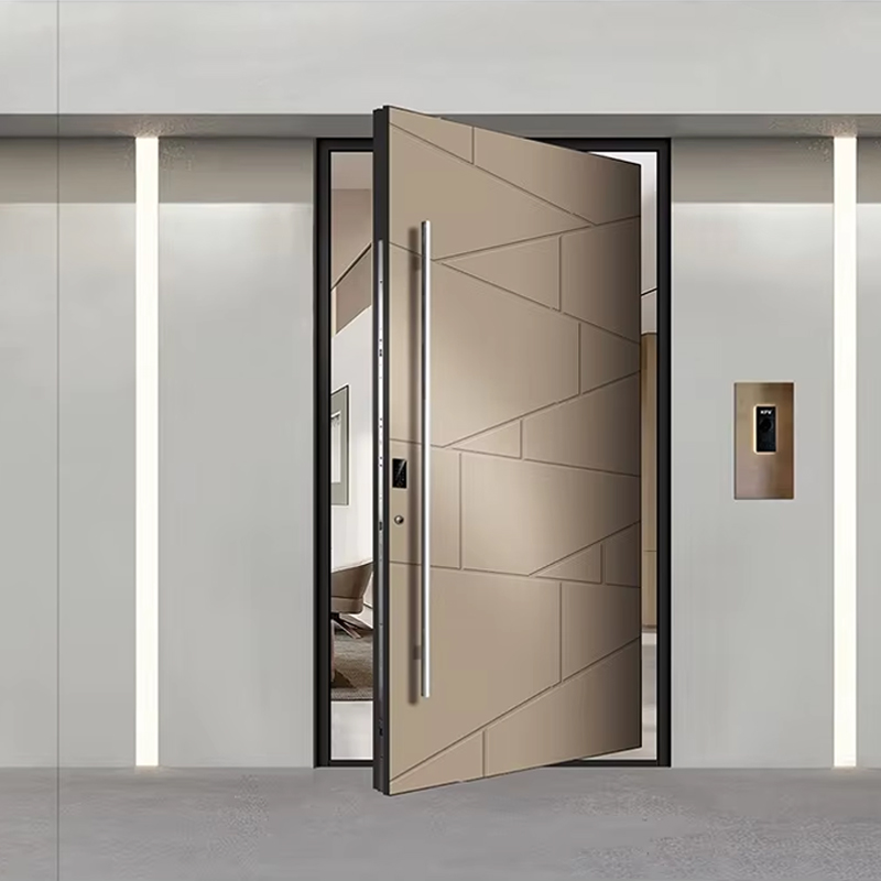 OUNA Luxury Aluminum Exterior Entry Doors for Houses Exterior Front Entry Doors CE ISO NFRC Certified