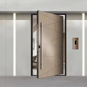 OUNA Luxury Aluminum Exterior Entry Doors for Houses Exterior Front Entry Doors CE ISO NFRC Certified