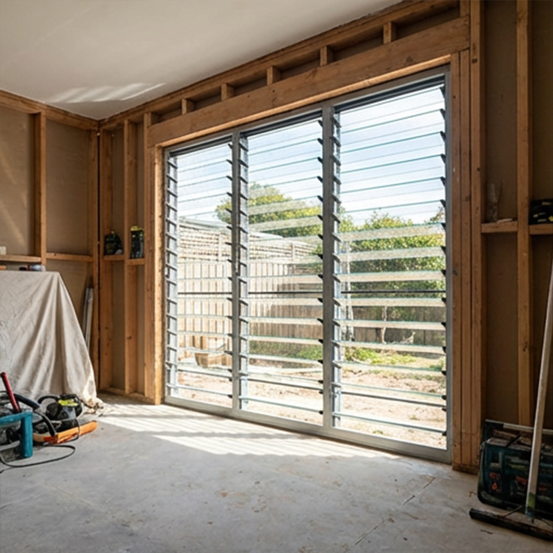 OUNA Low Maintenance Aluminum Shutter System Durable Alloy and Coating Long Service Life with Minimal Cleaning Required