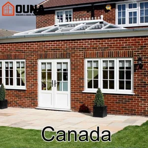 OUNA Canada Project Engineering Csa Certification Double Tempered Glass Aluminum Window Energy Efficient Fixed Other Windows