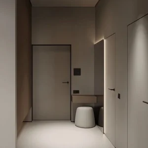 OUNA High Craftsmanship Aluminum Wood Door Features Seamless Connection and Premium Finish Custom Design for Your Unique Space