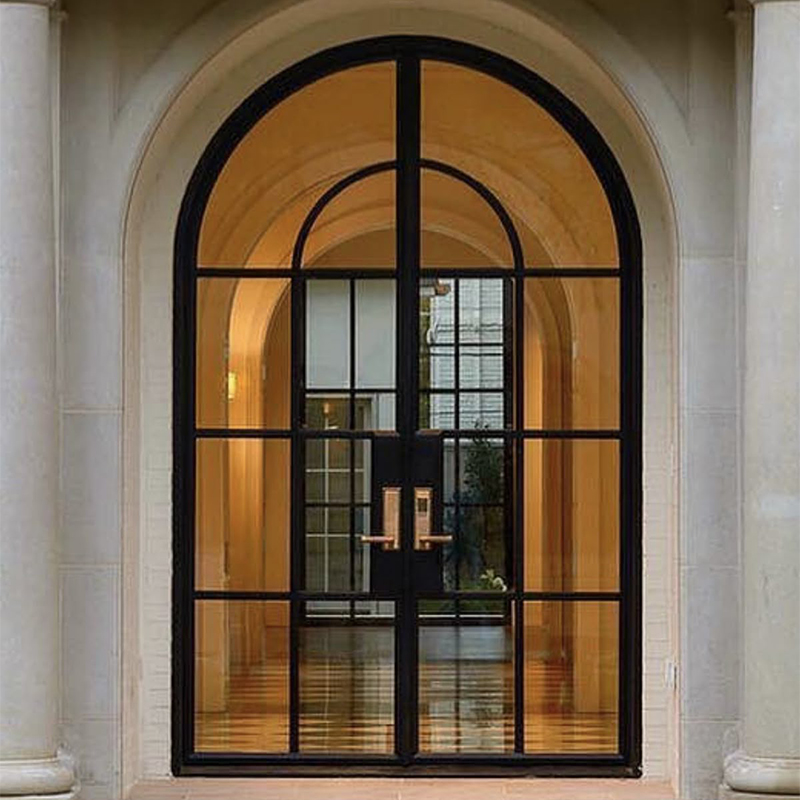 OUNA Hotel Grade Aluminum French Doors Durable and Stylish Design for Apartment Balcony and Commercial Building Entrances
