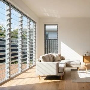 OUNA Aluminum Privacy Shutters for Indoor and Outdoor Use Perfect for Bathroom Bedroom and Garden Fence Durable Powder Coated