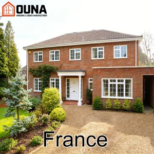 OUNA France Project Engineering Ce Certification Sdl Tempered Glass Aluminum Door and Window Heat Insulation Other Windows