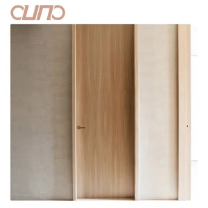 OUNA Luxury Aluminum Wood Interior Door for Hotel and Apartment Projects Custom Modern Classic Styles With Professional Oem