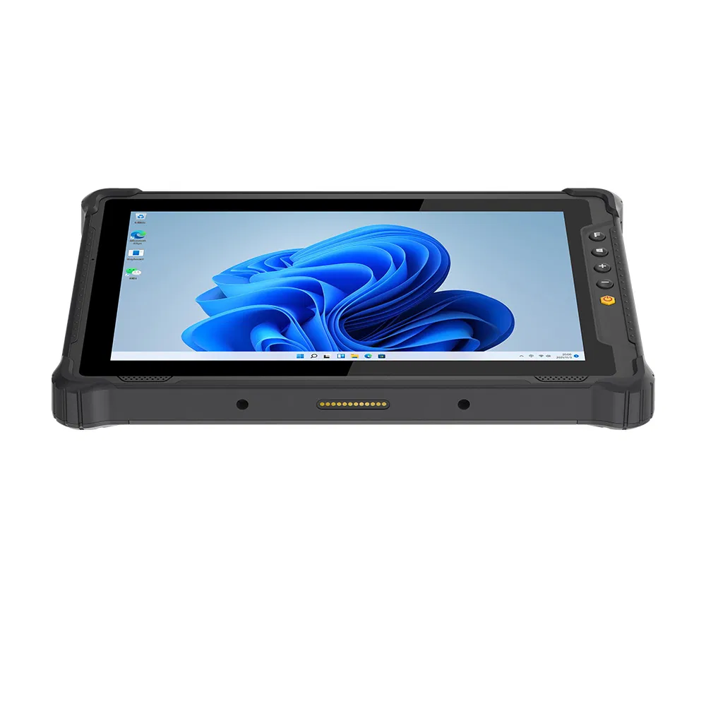 8″ Rugged Windows Tablet for Field Services with IP67 Removable Battery