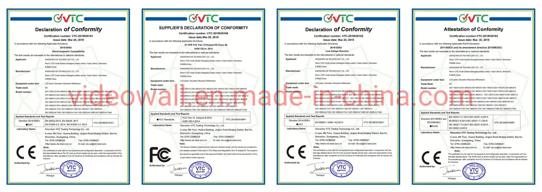 Certifications