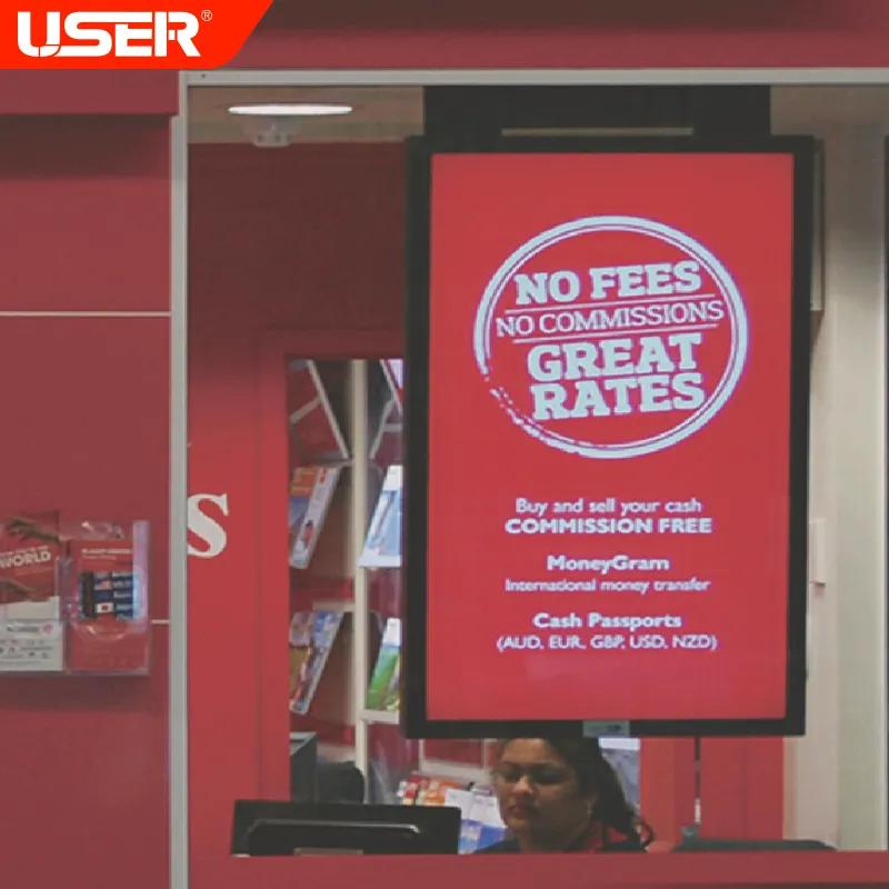 Semi Outdoor Shop Window Display High Brightness Window Display for Outdoor Facing Advertising Digital Signage