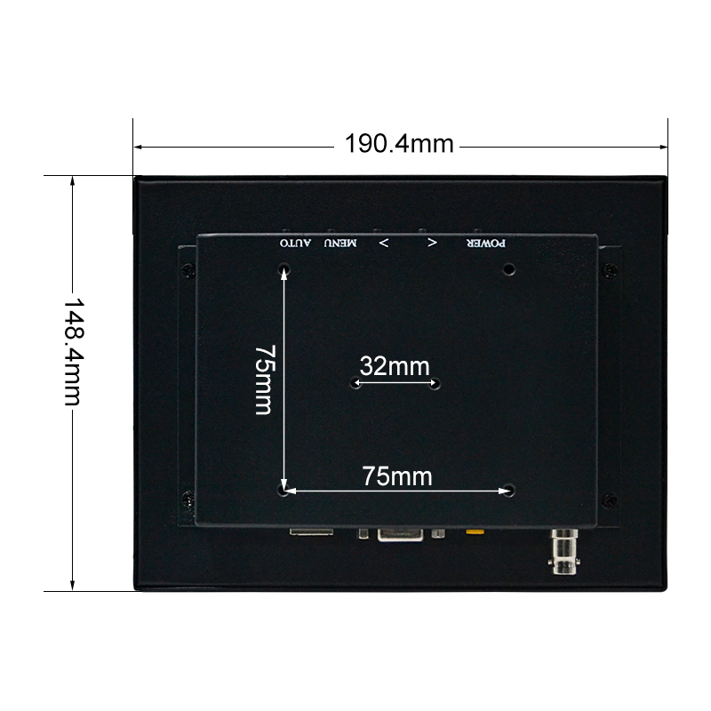 Factory 8" 9.7" Wall Mount IPS Square Touch Screen Industrial Metal Vehicle Computer HDMI Panel Mini Monitor PC