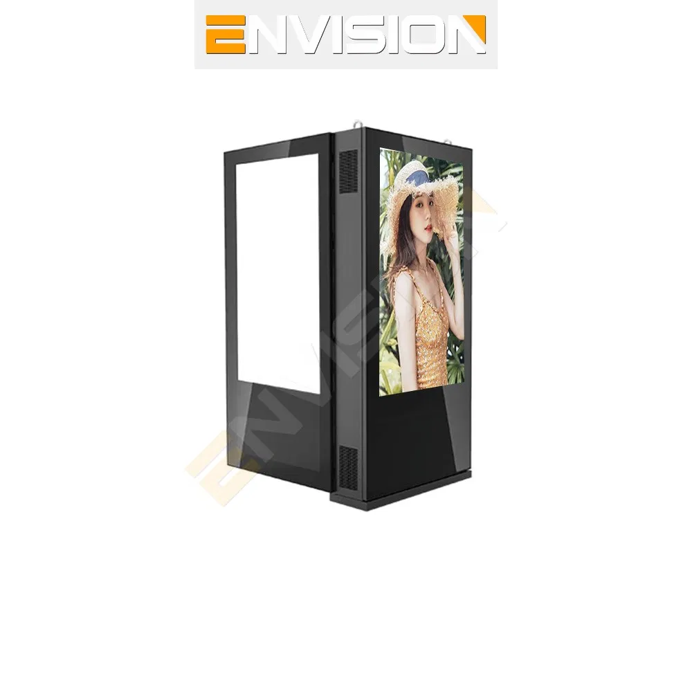 Outdoor LCD Digital Signage Display with HD and High Brightness and USB HDMI Camera