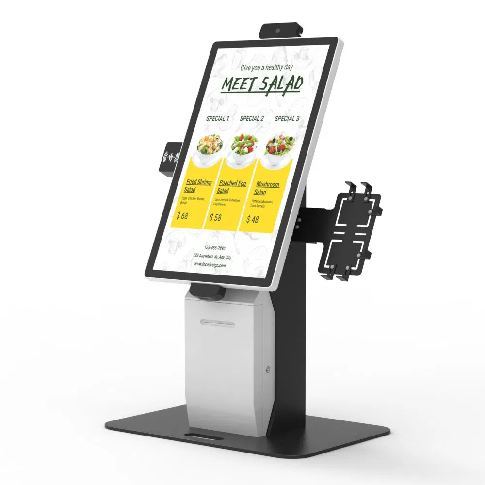 21.5 23.8 Inch Factory Supply Interactive Self Service Kiosk - Touch Screen Ordering &amp; Payment System