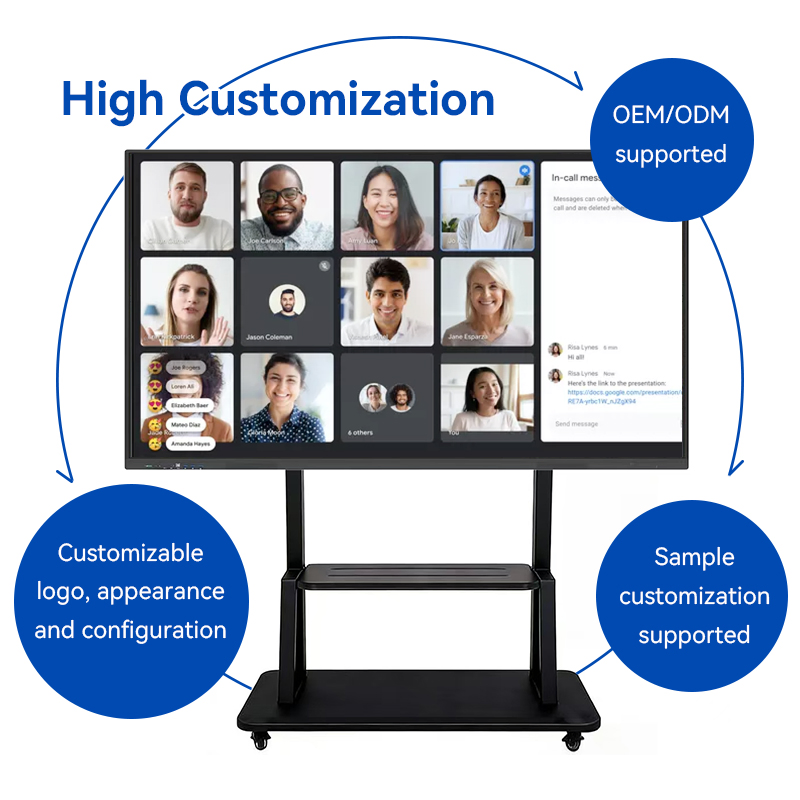 75inch4K Interactive Touch Display for Conference Room