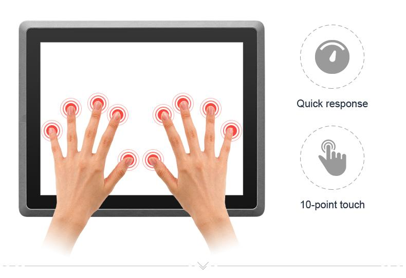 Sunlight Readable 1000nits IP65 Rated All in One PC Touchscreen Explosion Proof Fanless Industrial Panel PC Windows 10