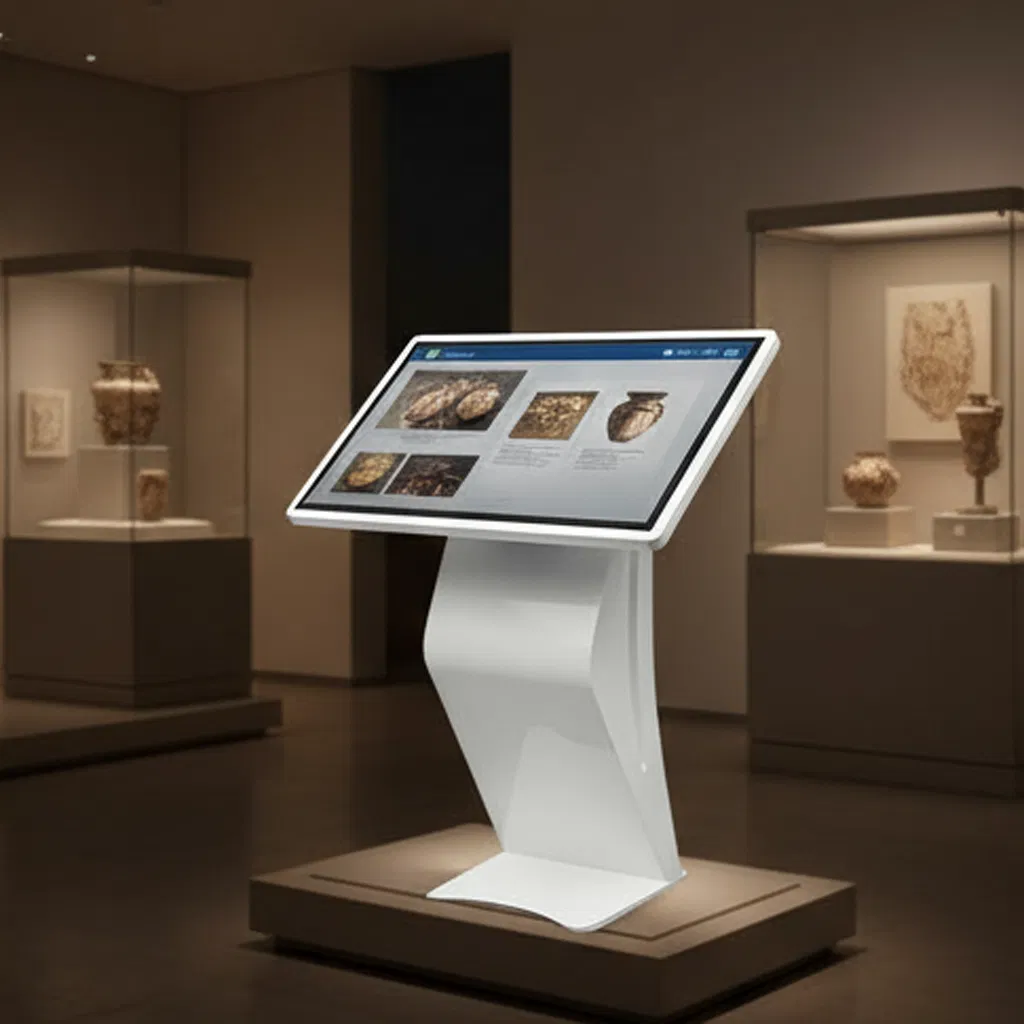 Android 55 Inch All in One PC Touch Screen Monitors Billboard Touch Screen Information Kiosk Queue Management System